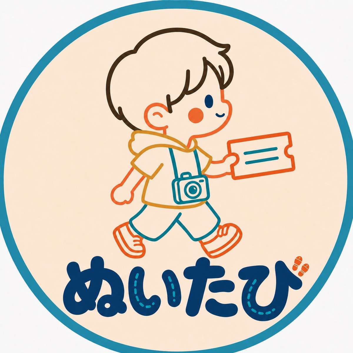 ぬいたびのキャラクターバッジ